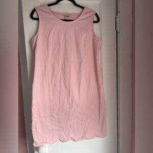 Mimi Maternity Pink Textured Shift Dress Sleeveless Size Medium
